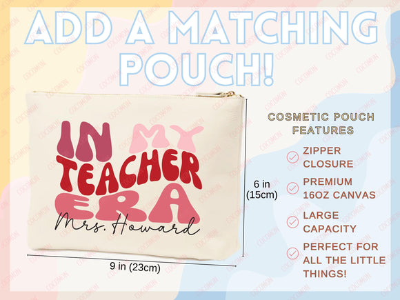 Teacher Appreciation Gift Tote Bag Canvas Custom Teacher Gift Personalized School Bag Gifted Teacher Tote Reusable Bag School Campus Bag