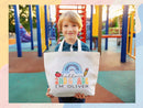 Personalized Name Tote Bag Custom Name Tote Bag Custom Tote Shopper Womens Bag Customized Name Gift For Her Kids Bag School Bag For Kids