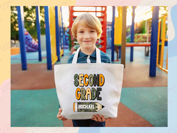 Personalized Name Tote Bag Barn Animal Gift Daycare Diaper Bag Custom Name Tote Customized Name Back to School Bag for Kids Bag Kindergarten