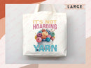 Knitting Lover Canvas Tote Bag Funny Knitting Bag Knit Everyday Tote Eco Friendly Gift Tote Shopper Reusable Grocery Bag Cute Aesthetic Bag
