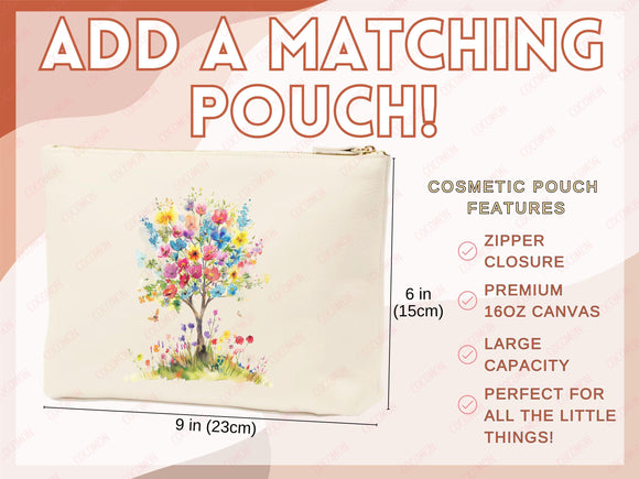 Floral Tote Bag flower tote canvas wildflower bag eco friendly bag aesthetic tote bag reusable bag gift for plant lover tote flower bag cute