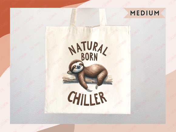 Sloth Canvas Tote Bag Funny Sloth Lover Gift Tote Bag Everyday Tote Eco Friendly Gift Tote Shopper Bag Reusable Grocery Bag Cute Bag Animal