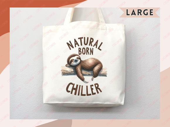 Sloth Canvas Tote Bag Funny Sloth Lover Gift Tote Bag Everyday Tote Eco Friendly Gift Tote Shopper Bag Reusable Grocery Bag Cute Bag Animal