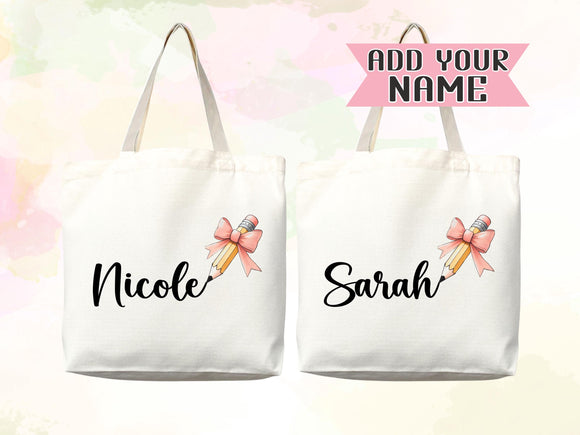 Personalized Name Tote Bag Custom Name Tote Bag Custom Tote Shopper Womens Bag Customized Name Gift For Her Kids Bag School Bag For Kids