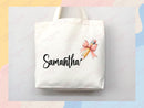 Personalized Name Tote Bag Custom Name Tote Bag Custom Tote Shopper Womens Bag Customized Name Gift For Her Kids Bag School Bag For Kids