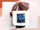 Van Gogh Tote Bag Artsy Bag Van Gogh Shoulder Bag Van Gogh School Tote Eco Friendly Aesthetic Tote Shopper Reusable Grocery Bag Gift for Her