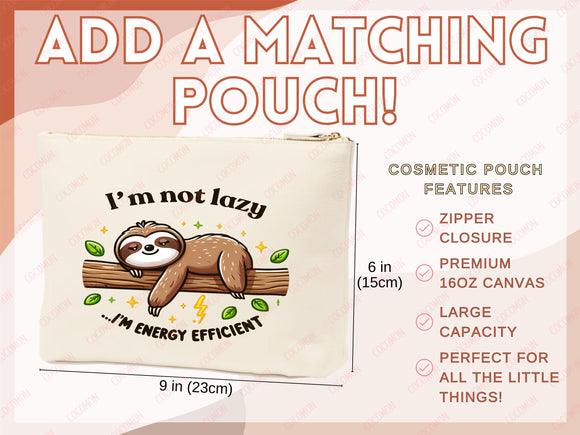 Sloth Canvas Tote Bag Funny Sloth Lover Gift Tote Bag Everyday Tote Eco Friendly Gift Tote Shopper Bag Reusable Grocery Bag Cute Bag Animal