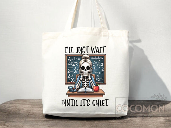 Teacher Appreciation Gift Tote Bag Canvas Custom Teacher Gift Personalized School Bag Gifted Teacher Tote Reusable Bag School Campus Bag