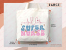 Nurse Canvas Tote Bag Nursing Bag Registered Nurse Gift for Her Women Bag Everyday Tote Eco Friendly Gift Tote Shopper Reusable Grocery Bag