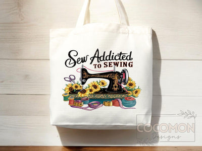 Sewing Lover Canvas Tote Bag Funny Gift Sewing Bag Knit Everyday Tote Eco Friendly Gift Tote Shopper Reusable Grocery Bag Cute Aesthetic Bag