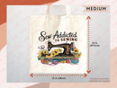 Sewing Lover Canvas Tote Bag Funny Gift Sewing Bag Knit Everyday Tote Eco Friendly Gift Tote Shopper Reusable Grocery Bag Cute Aesthetic Bag
