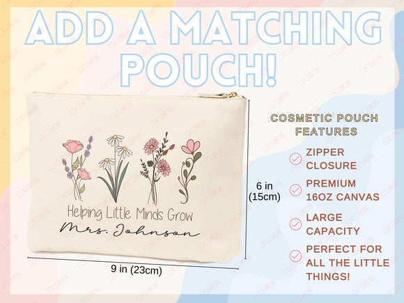 Teacher Appreciation Gift Tote Bag Canvas Custom Teacher Gift Personalized School Bag Gifted Teacher Tote Reusable Bag School Campus Bag