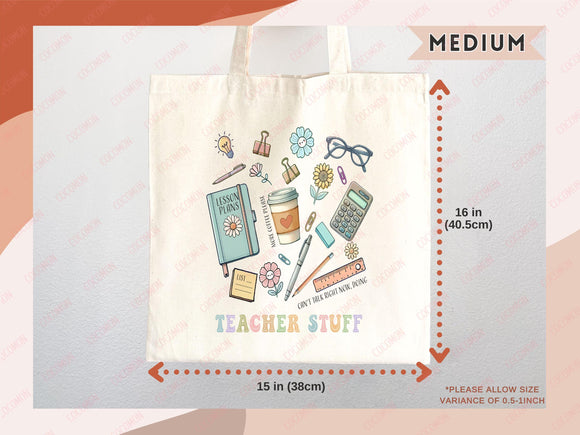 Teacher Appreciation Gift Tote Bag Canvas Custom Teacher Gift Personalized School Bag Gifted Teacher Tote Reusable Bag School Campus Bag