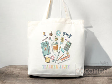 Teacher Appreciation Gift Tote Bag Canvas Custom Teacher Gift Personalized School Bag Gifted Teacher Tote Reusable Bag School Campus Bag