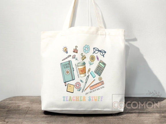 Teacher Appreciation Gift Tote Bag Canvas Custom Teacher Gift Personalized School Bag Gifted Teacher Tote Reusable Bag School Campus Bag