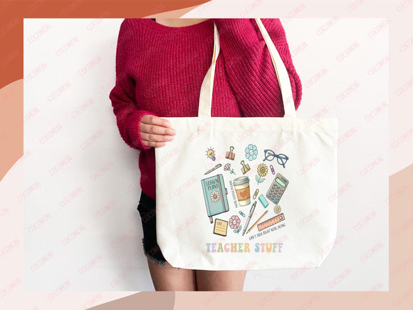 Teacher Appreciation Gift Tote Bag Canvas Custom Teacher Gift Personalized School Bag Gifted Teacher Tote Reusable Bag School Campus Bag