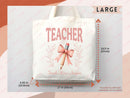 Teacher Appreciation Gift Tote Bag Canvas Custom Teacher Gift Personalized School Bag Gifted Teacher Tote Reusable Bag School Campus Bag