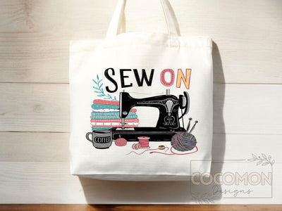 Sewing Lover Canvas Tote Bag Funny Gift Sewing Bag Knit Everyday Tote Eco Friendly Gift Tote Shopper Reusable Grocery Bag Cute Aesthetic Bag