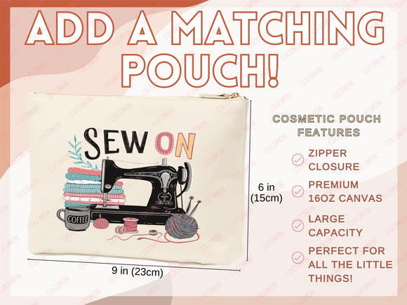 Sewing Lover Canvas Tote Bag Funny Gift Sewing Bag Knit Everyday Tote Eco Friendly Gift Tote Shopper Reusable Grocery Bag Cute Aesthetic Bag