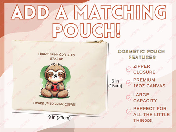 Sloth Canvas Tote Bag Funny Sloth Lover Gift Tote Bag Everyday Tote Eco Friendly Gift Tote Shopper Bag Reusable Grocery Bag Cute Bag Animal