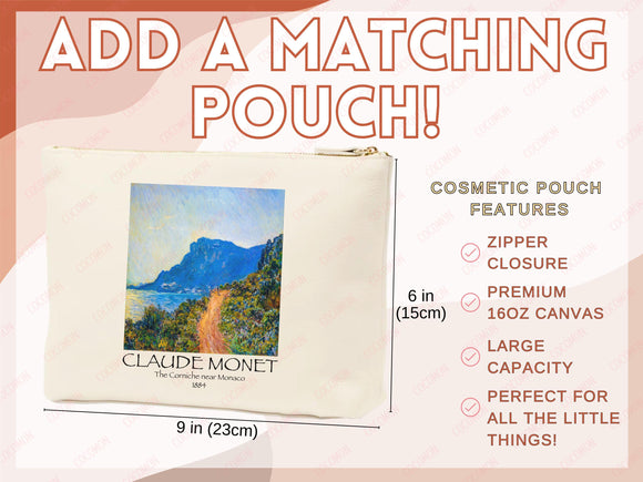 Monet Tote Bag Artsy Bag Monet Shoulder Bag Monet Gift School Tote Eco Friendly Aesthetic Tote Shopper Reusable Grocery Bag Gift for Her