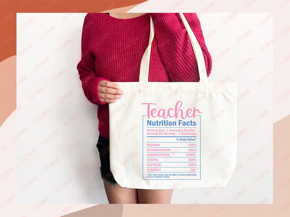 Teacher Appreciation Gift Tote Bag Canvas Custom Teacher Gift Personalized School Bag Gifted Teacher Tote Reusable Bag School Campus Bag