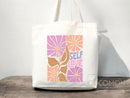 Floral Tote Bag flower tote canvas wildflower bag eco friendly bag aesthetic tote bag reusable bag gift for plant lover tote flower bag cute