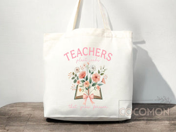 Teacher Appreciation Gift Tote Bag Canvas Custom Teacher Gift Personalized School Bag Gifted Teacher Tote Reusable Bag School Campus Bag