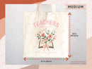 Teacher Appreciation Gift Tote Bag Canvas Custom Teacher Gift Personalized School Bag Gifted Teacher Tote Reusable Bag School Campus Bag