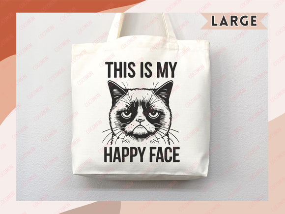 Cat Tote Bag Cat Lover Gift For Mom Cute Funny Canvas Tote Bag Animal Lover Reusable Bag Aesthetic Tote Shopper Women's Tote School Bag Tote