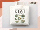 Kiwi Canvas Tote Bag Farmers Market Tote Bag Gift Tote Shopper Bag Everyday Tote Eco Friendly Bag Tote Reusable Grocery Bag Cute Summer Bag