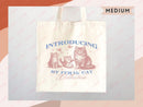 Cat Tote Bag Cat Lover Gift For Mom Cute Funny Canvas Tote Bag Animal Lover Reusable Bag Aesthetic Tote Shopper Women's Tote School Bag Tote