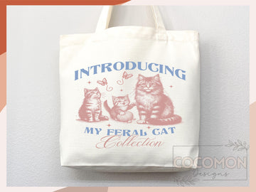 Cat Tote Bag Cat Lover Gift For Mom Cute Funny Canvas Tote Bag Animal Lover Reusable Bag Aesthetic Tote Shopper Women's Tote School Bag Tote