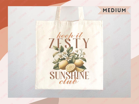 Lemon Canvas Tote Bag Farmers Market Tote Bag Gift Tote Shopper Bag Everyday Tote Eco Friendly Bag Tote Reusable Grocery Bag Cute Summer Bag