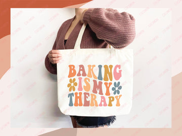 Baking Lover Canvas Tote Bag Funny Baker Gift Tote Bag Everyday Tote Eco Friendly Gift Tote Shopper Reusable Grocery Bag Cute Aesthetic Bag