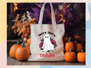 Personalized Halloween Tote Bag Custom Name Tote Kids Trick or Treat Halloween Gift Bag Goodie Bag Spooky Halloween Party Favor Gift Tote