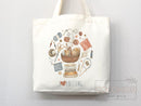Knitting Lover Canvas Tote Bag Funny Knitting Bag Knit Everyday Tote Eco Friendly Gift Tote Shopper Reusable Grocery Bag Cute Aesthetic Bag
