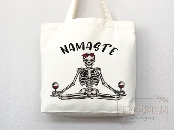 Yoga Canvas Tote Bag Fun Yoga Lover Gift for Yoga Tote Bag Everyday Tote Eco Friendly Aesthetic Tote Shopper Reusable Grocery Bag Cute Bag