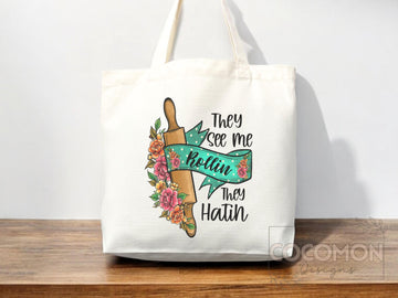 Baking Lover Canvas Tote Bag Funny Baker Gift Tote Bag Everyday Tote Eco Friendly Gift Tote Shopper Reusable Grocery Bag Cute Aesthetic Bag