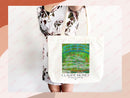 Monet Tote Bag Artsy Bag Monet Shoulder Bag Monet Gift School Tote Bag Eco Friendly Aesthetic Tote Shopper Reusable Grocery Bag Gift for Her