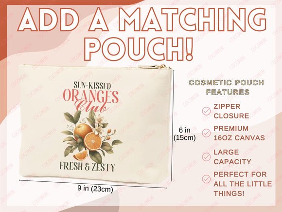 Oranges Canvas Tote Bag Farmers Market Tote Bag Gift Tote Shopper Bag Everyday Tote Eco Friendly Tote Reusable Grocery Bag Cute Summer Bag