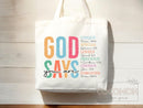 Faith Tote Bag Christian Tote Bag Gift Religious Scripture Gift Bible Verse Christian Girl Gift Church Sunday School Bag Campus Tote Shopper