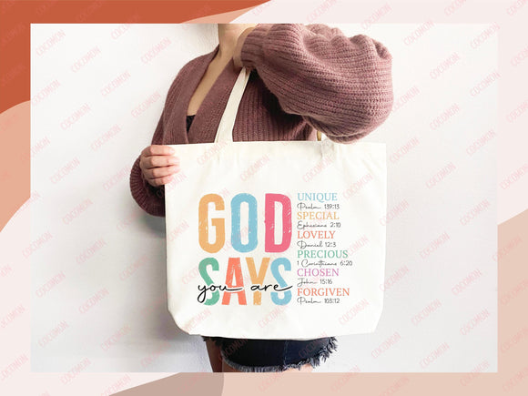 Faith Tote Bag Christian Tote Bag Gift Religious Scripture Gift Bible Verse Christian Girl Gift Church Sunday School Bag Campus Tote Shopper