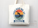 Yoga Canvas Tote Bag Fun Yoga Lover Gift for Yoga Tote Bag Everyday Tote Eco Friendly Aesthetic Tote Shopper Reusable Grocery Bag Cute Bag