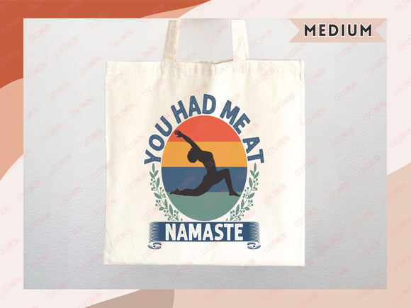 Yoga Canvas Tote Bag Fun Yoga Lover Gift for Yoga Tote Bag Everyday Tote Eco Friendly Aesthetic Tote Shopper Reusable Grocery Bag Cute Bag