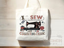 Sewing Lover Canvas Tote Bag Funny Gift Sewing Bag Knit Everyday Tote Eco Friendly Gift Tote Shopper Reusable Grocery Bag Cute Aesthetic Bag
