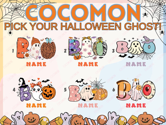 Personalized Halloween Tote Bag Custom Name Tote Kids Trick or Treat Halloween Gift Bag Goodie Bag Spooky Halloween Party Favor Gift Tote