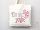 Yoga Canvas Tote Bag Fun Yoga Lover Gift for Yoga Tote Bag Everyday Tote Eco Friendly Aesthetic Tote Shopper Reusable Grocery Bag Cute Bag