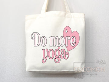 Yoga Canvas Tote Bag Fun Yoga Lover Gift for Yoga Tote Bag Everyday Tote Eco Friendly Aesthetic Tote Shopper Reusable Grocery Bag Cute Bag