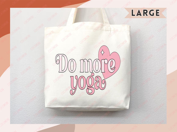 Yoga Canvas Tote Bag Fun Yoga Lover Gift for Yoga Tote Bag Everyday Tote Eco Friendly Aesthetic Tote Shopper Reusable Grocery Bag Cute Bag